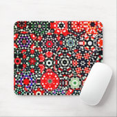 Mosaik aus Kaleidoskop-Hexagon, rot bis schwarz Mousepad (Mit Mouse)