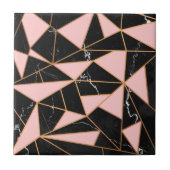 Mosaik aus rosa Marmor Fliese (Vorderseite)