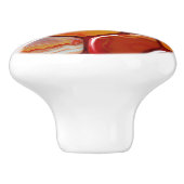 Mosaik aus roten und gelben Gelbagensteinen Keramikknauf (Seitenansicht)