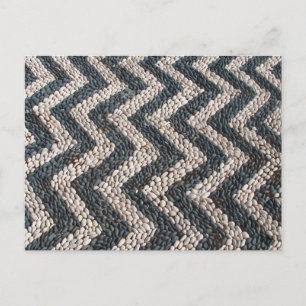 Mosaik aus schwarzem und weißem Kies in GRIECHENLA Postkarte