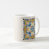 Mosaik blass. Mandala Kaffeetasse (VorderseiteRechts)