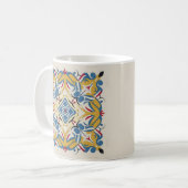 Mosaik blass. Mandala Kaffeetasse (Vorderseite Links)