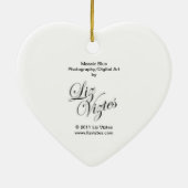 Mosaik Blue Heart Ornament (Hinten)