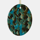 Mosaik Blue Round Ornament (Rechts)