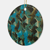 Mosaik Blue Round Ornament (Links)
