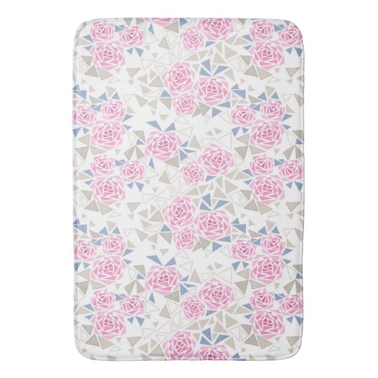 Mosaik, Blume Badematte (Vorderseite Vertikal)