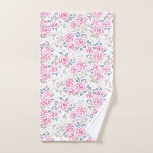 Mosaik, Blume Badhandtuch Set (Handtuch)