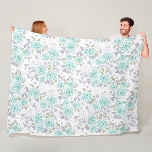 Mosaik, Blume Fleecedecke (Beispiel)