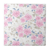 Mosaik, Blume Fliese (Vorderseite)