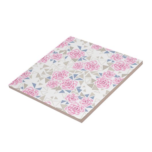 Mosaik, Blume Fliese (Seite)