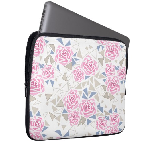 Mosaik, Blume Laptopschutzhülle (Vorne Rechts)