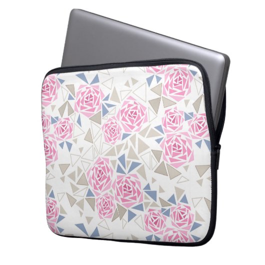 Mosaik, Blume Laptopschutzhülle (Vorderseite Links)