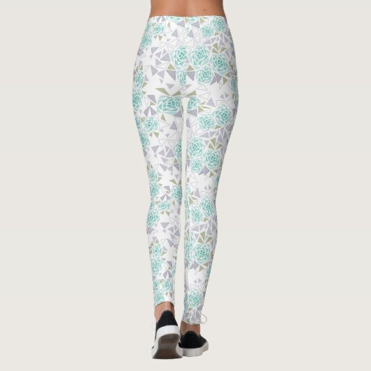 Mosaik, Blume Leggings (Rückseite)