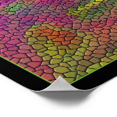 Mosaik-Blume Poster (Ecke)