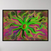 Mosaik-Blume Poster (Vorne)