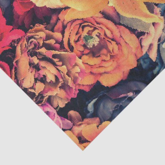 Mosaik-Blume-Testpapier für Herbst Seidenpapier (Ausschnitt)