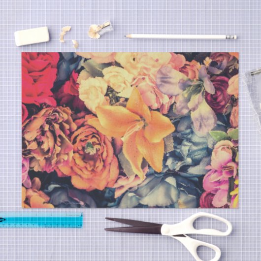 Mosaik-Blume-Testpapier für Herbst Seidenpapier (Handwerk)