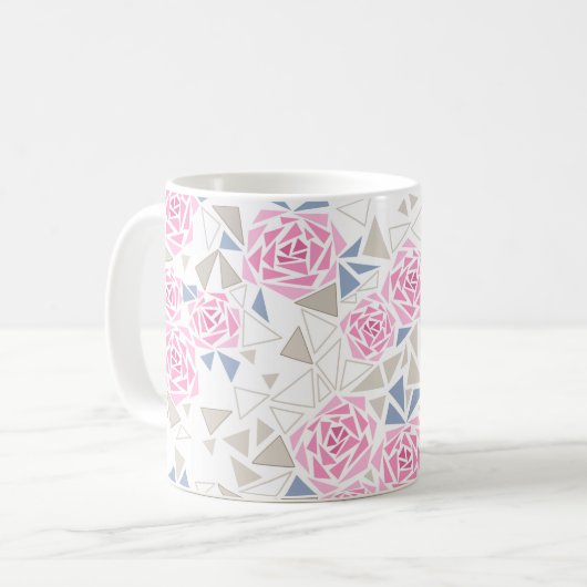 Mosaik, Blumen Kaffeetasse (Vorderseite Links)
