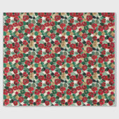 Mosaik Blumengotik-Erntedank Geschenkpapier (Flach)