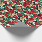 Mosaik Blumengotik-Erntedank Geschenkpapier (Ecke)