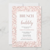 Mosaik Brautparty Brunch & Bubbly Einladung (Vorderseite)