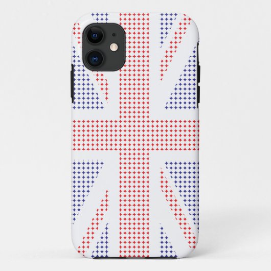 Mosaik-BRITISCHER Flagge iPhone 5 Fall Case-Mate iPhone Hülle (Rückseite)