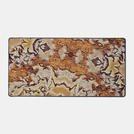 Mosaik Brown Masculine Fun Moderner Typ Schreibtischunterlage (Vorderseite)