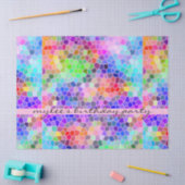 Mosaik-buntes Regenbogen-Rosa-Monogramm abstrakt Seidenpapier (Basteln)