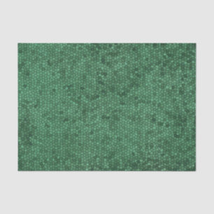 Mosaik-Buntglas-Stil Grüne Textur Muster Seidenpapier