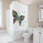 Mosaik Butterfly Duschvorhang (Beispiel)