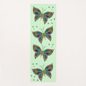 Mosaik Butterfly Green Yogamatte (Vorderseite)