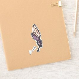 Mosaik Butterfly Individuelle Name Aufkleber