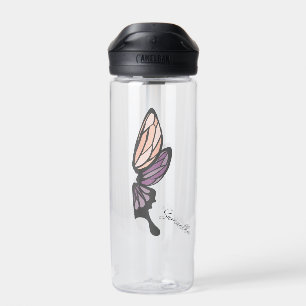 Mosaik Butterfly Lila Pink Trinkflasche