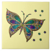 Mosaik Butterfly Yellow Fliese (Vorderseite)