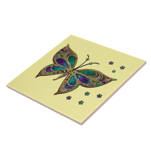 Mosaik Butterfly Yellow Fliese (Seite)
