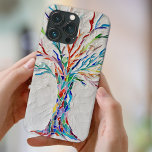 Mosaik Case-Mate iPhone Hülle<br><div class="desc">Dieses einzigartige Handy-Gehäuse verfügt über einen Mosaikbaum in Regenbogenfarben auf einem hellgrauen Hintergrund. Weil wir unsere eigenen Kunstwerke erstellen,  werden Sie dieses exakte Bild von anderen Designern nicht finden. Original Mosaic © Michele Davies</div>