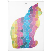 Mosaik Cat Clipboard Klemmbrett (Rückseite)