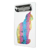 Mosaik Cat Mini-Zwischenablage Mini Klemmbrett (Gewinkelt2)