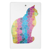 Mosaik Cat Mini-Zwischenablage Mini Klemmbrett (Rückseite)