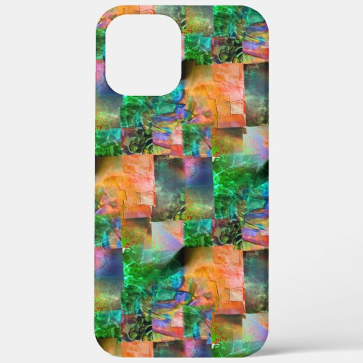 Mosaik chaotischer Texturen mit Loslösung-Täuschun Case-Mate iPhone Hülle (Rückseite)