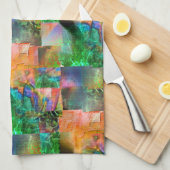 Mosaik chaotischer Texturen mit Loslösung-Täuschun Geschirrtuch (Viertel Falte)