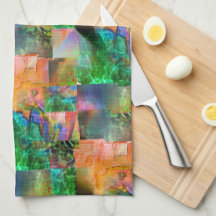 Mosaik chaotischer Texturen mit Loslösung-Täuschun