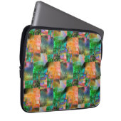 Mosaik chaotischer Texturen mit Loslösung-Täuschun Laptopschutzhülle (Vorne Rechts)