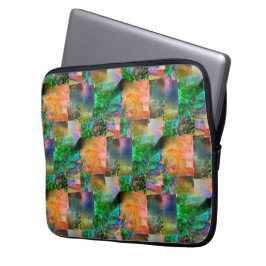 Mosaik chaotischer Texturen mit Loslösung-Täuschun Laptopschutzhülle