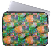 Mosaik chaotischer Texturen mit Loslösung-Täuschun Laptopschutzhülle (Vorderseite)