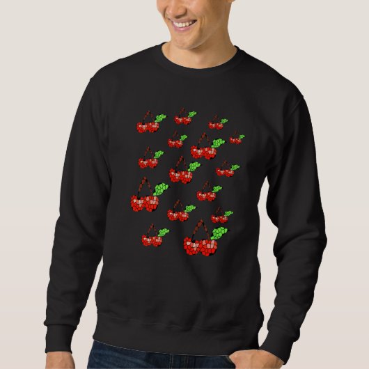 Mosaik Cherries Sweatshirt (Vorderseite)