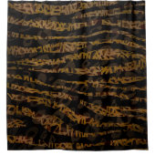 Mosaik Chic Elegante Duschvorhang (Vorderseite)