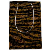 Mosaik Chic Elegante Safari Mittlere Geschenktüte (Vorderseite)