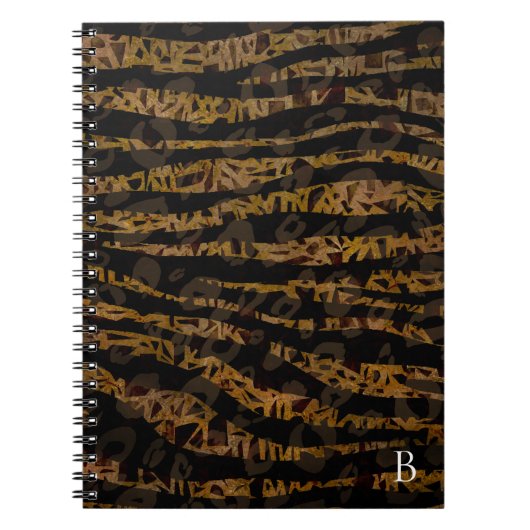 Mosaik Chic Elegante Safari Notizblock (Vorderseite)