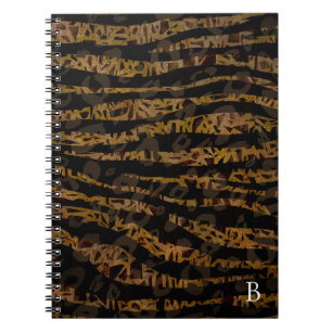 Mosaik Chic Eleganter Safari Glam Dschungel Druck Notizblock